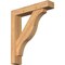 Ekena Millwork Funston Block Smooth Bracket w/ Offset Brace, Western Red Cedar, 5 1/2"W x 28"D x 32"H BKT0604X28X32FST05SWR - alternate 1